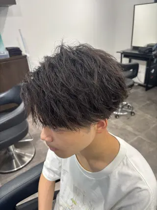 メンズ 🪽直毛男子の救世主 🪽フェザーパーマのヘアスタイル