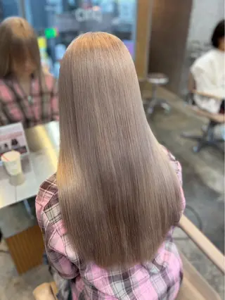 ロング ミルクティーベージュ レイヤー/あげは🎀のヘアスタイル