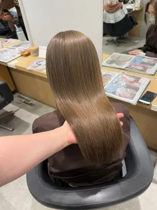 ロング カラー 巻ける髪質改善🫧ハ イライト/永田汰伊智のヘアスタイル
