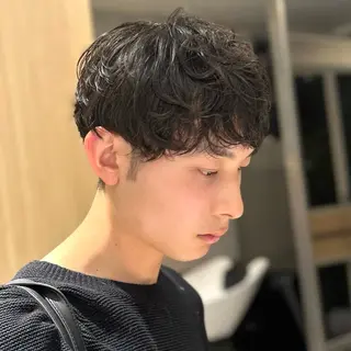 パーマ メンズ サラ艶/韓国ヘア ︎🌟璃奈 (ﾘﾅ)のヘアスタイル