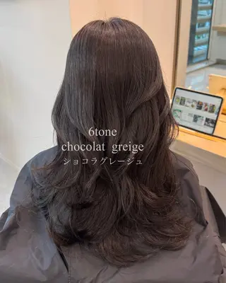 セミロング カラー 艶カラー/ヘアセット 着付け　ふうか　渋谷のヘアスタイル