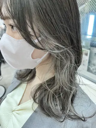 セミロング カラー 艶髪矯正/髪質改善 カイトのヘアスタイル