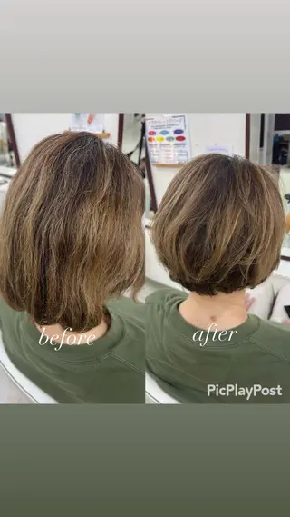ショート 大人デザイン 🍃MORIKA🍃のヘアスタイル