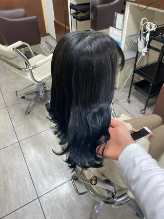 ミディアム カラー ヘアアレンジ 川上 麻梨阿のヘアスタイル