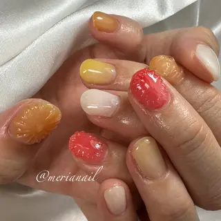 ショート カラー メンズ キッズ ネイル アイブロウ INFINITY Sachiのネイルデザイン