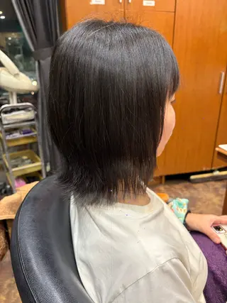 ミディアム 落合 ちりのヘアスタイル