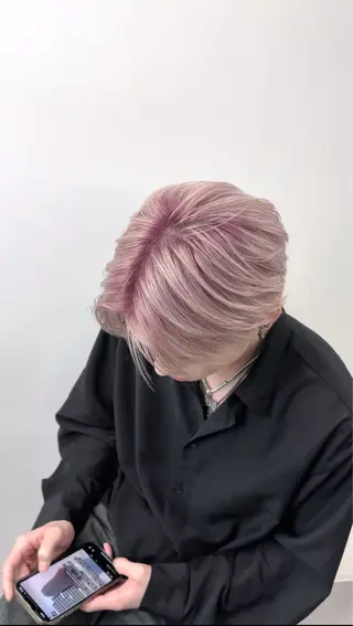 ショート カラー メンズ ハイトーン特化🌟 カワシマシュンスケのヘアスタイル