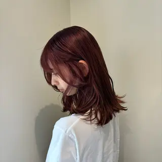 セミロング カラー カツキ/GARTE 代官山のヘアスタイル