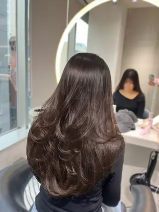 ロング waka/韓国ヘア /lond uluのヘアスタイル