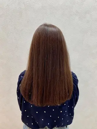 セミロング カラー 加藤 遥花のヘアスタイル