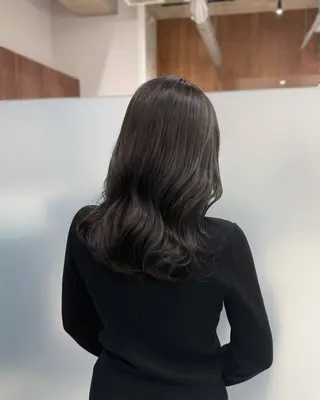 ミディアム カラー 縮毛矯正+モテカラー 🎀✨MIHOのヘアスタイル