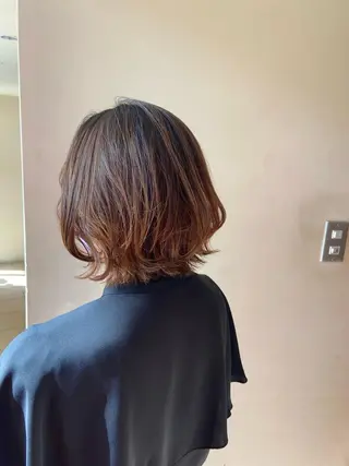 ショート カラー パーマ ヘアアレンジ 髪質改善 yuikaのヘアスタイル