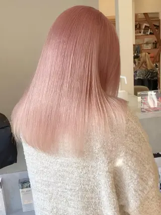 セミロング カラー ハイトーン/デザイン hirokiのヘアスタイル