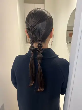 ヘアアレンジ アレンジ/ブラウン カラー HARU🕯のヘアスタイル