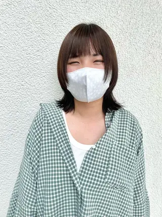 ミディアム 田口 武英のヘアスタイル