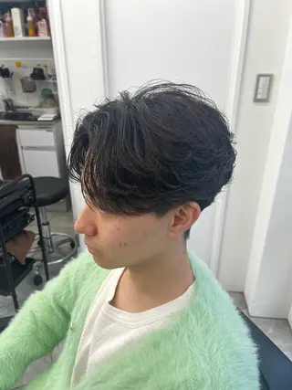 ショート パーマ メンズカット パーマ／稲葉のヘアスタイル