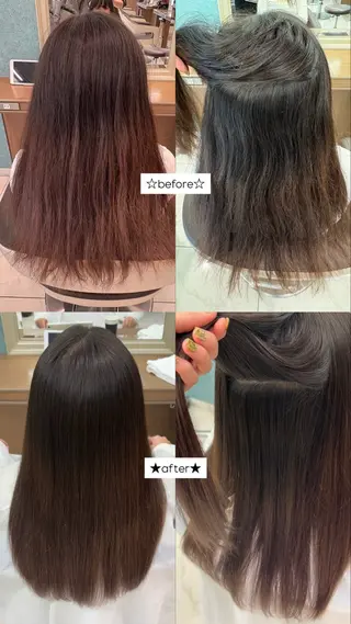 セミロング 村上 さくらのヘアスタイル