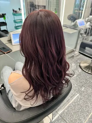 ロング カラー 髪質改善/ ストレート/佐藤健人のヘアスタイル