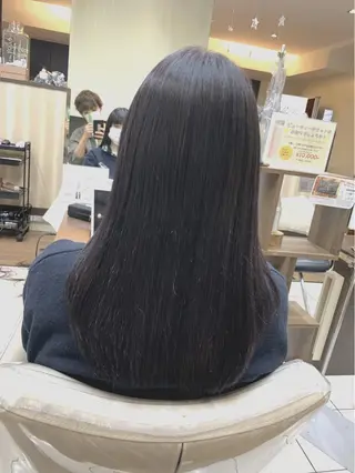 ロング パーマ ブリーチでもできる 縮毛矯正相原慎🌈のヘアスタイル