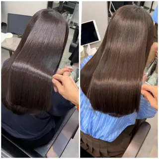 ロング カラー シンカ 表参道のヘアスタイル