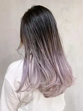 セミロング カラー パーマ ヘアアレンジ ITbyALBUM 八王子店のヘアスタイル