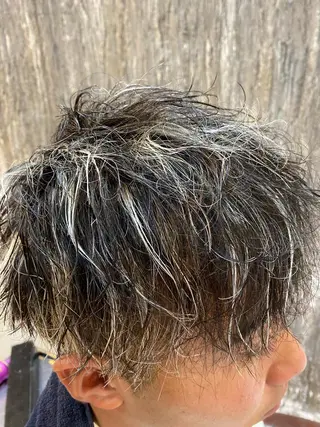 ショート メンズ メッシュ&パーマ特化 🔥山田雄大🔥のヘアスタイル