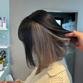 ミディアム カラー ブリーチカラー 🩵MIZUKIのヘアスタイル