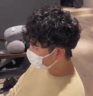 メンズ miyu/ヘアセット ブリーチモデル募集中のヘアスタイル