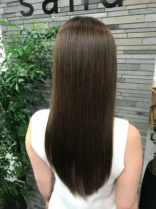 ロング 縮毛矯正、ストカール 、パーマのプロ、横山のヘアスタイル