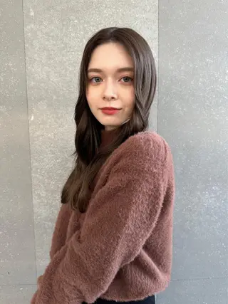 カラー 🌟透明感カラー× 小顔カット いっせいのヘアスタイル