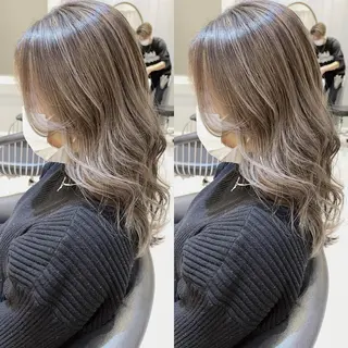 ミディアム カラー 佐々木 裕一のヘアスタイル