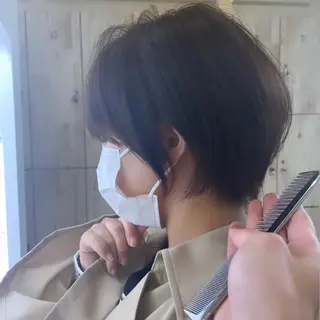 ショート カラー パーマ KAKKY/ショート レイヤー/千種/池下のヘアスタイル