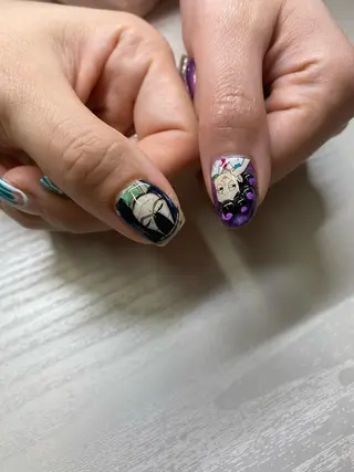 ショート カラー ネイル Nailsalon Calmeのネイルデザイン