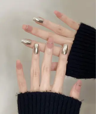セミロング 宮崎 もものネイルデザイン
