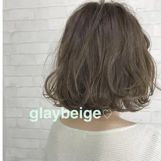 カラー SALON WORK STATION所属・ボブ♡柔らかいカラー 實松栞理のヘアスタイル