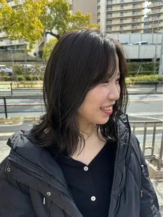 ミディアム やまぐち もえかのヘアスタイル