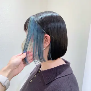 ショート カラー ヘアアレンジ パーマ/暖色/ボブ イワタテ🇰🇷のヘアスタイル