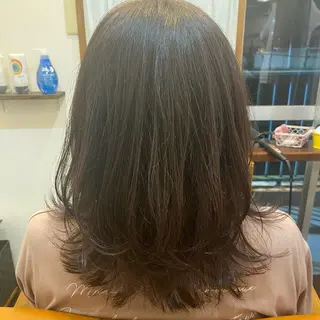 ミディアム chakura めいのヘアスタイル