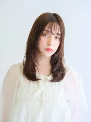 セミロング カラー ✨店長 鈴木輝✨のヘアスタイル