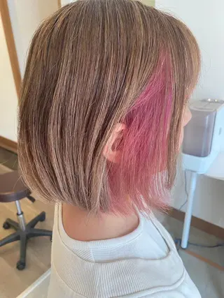 ミディアム chill out 南塚口本店のヘアスタイル