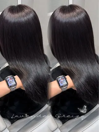 ロング カラー MAKO/モテ髪/ ハイトーン/赤みなしのヘアスタイル