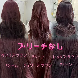 セミロング カラー ヘアアレンジ 🌈くれは🎨デザイ ン🌟ダメージレスのヘアスタイル