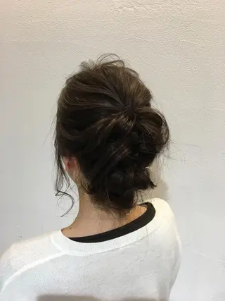 カラー ヘアアレンジ mu ku.のヘアスタイル