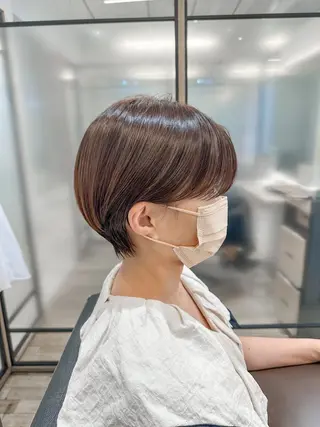 ショート シノハラ ガクト ショート/白髪ぼかしのヘアスタイル