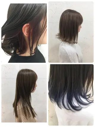 ロング カラー 斉藤 貴也のヘアスタイル