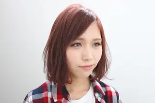 ミディアム カラー soins de MaLilyのヘアスタイル