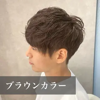 カラー メンズ ダウンパーマ特化💎 ボブ・レイヤーりなのヘアスタイル