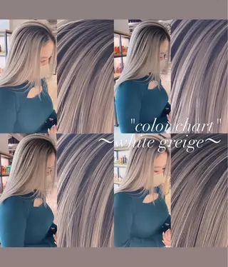 ロング カラー 💜ハイトーン💛 マジカルかいちゃんのヘアスタイル