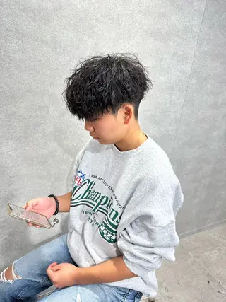 ショート パーマ メンズ 【メンズ特化】 笹目純のヘアスタイル