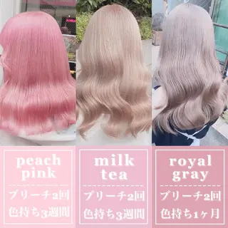 セミロング カラー ヘアアレンジ メンズ ダブルカラー特化💍 tiam💍韓国ヘアのヘアスタイル